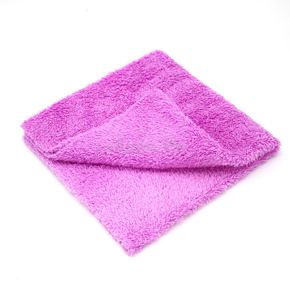 Master M71100 Premium Quality Purple 16 x 16 inch Lint Free Car Drying Wash Soft Edgeless Coral Fleece Plush Microfiber Towel