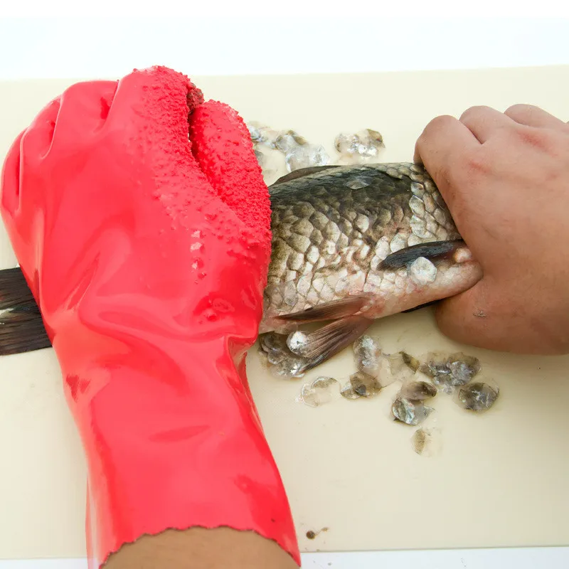 Japan Creative Peeled Potato Cleaning Gloves Kitchen Vegetable Rub Fruits Skin Scraping Fish Scale Non-slip Household Glove