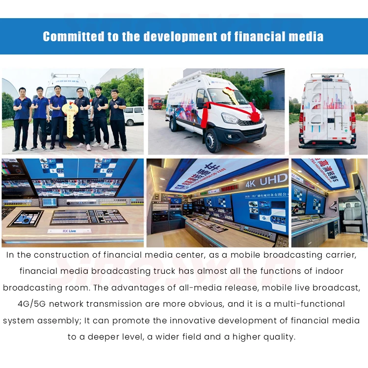 SINOSWAN Advanced Media Live Broadcast Vehicle for Integration of Radio and TV Ob Van