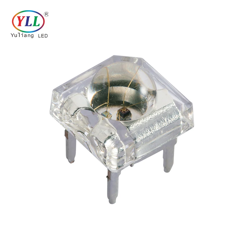 YLL 5mm SMD LED Red Yellow Blue Green Multichip Piranha LED F5 Medium Power Super Flux Bright Piranha for Car Led Tail Lights