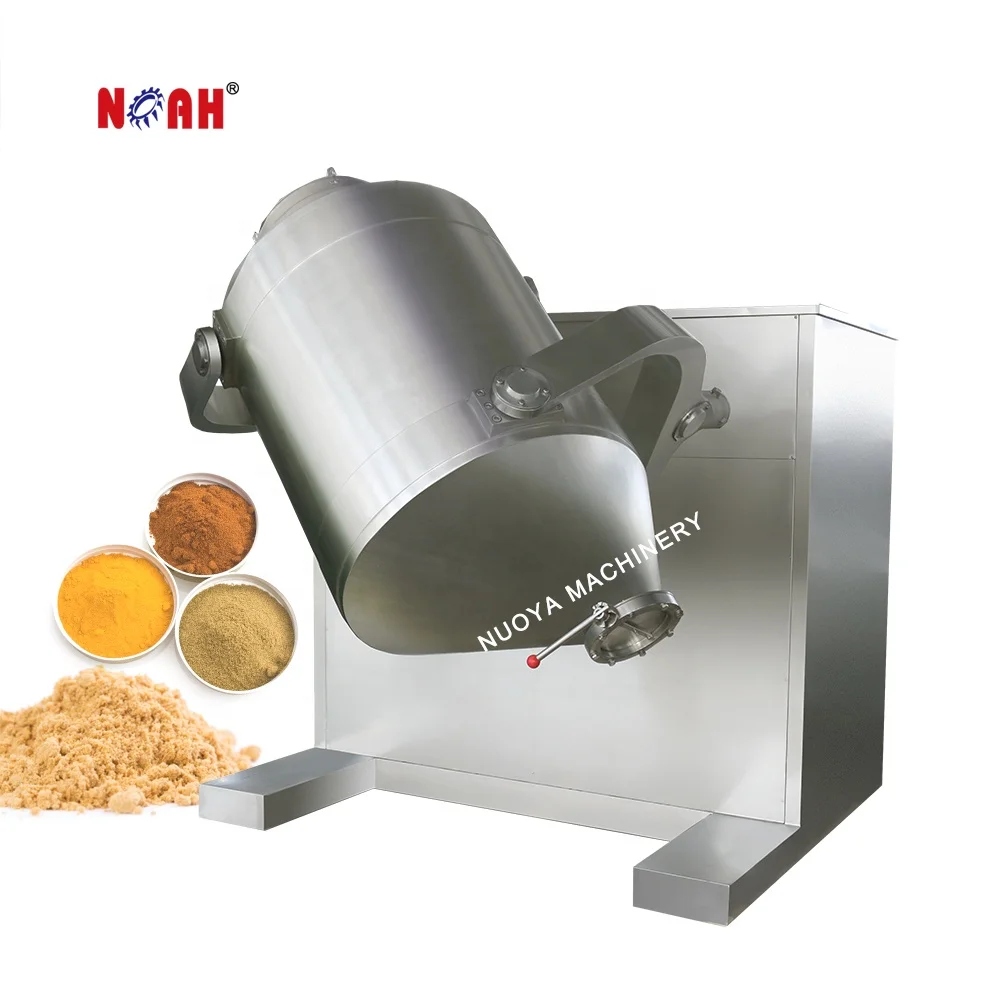 HD-100 Chemical Food three dimensional rotating drum dry powder mixer machines 3d powder mixing machine