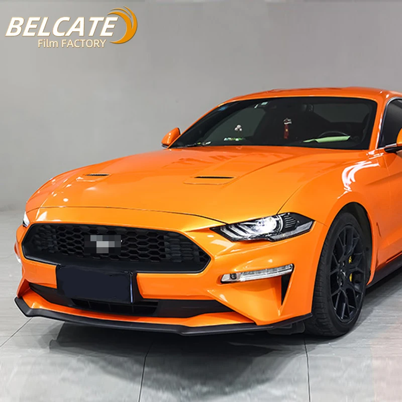 Factory wholesale 1.52*18m Phantom Coral Orange car vinyl stickers wrap Vehicles auto film