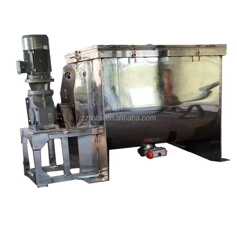Zhengzhou  JINHE Factory CE qualified ribbon mixer for fertilizer food powder light sticky Granule Agitator