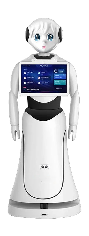 High efficiency Alice AI service robot ABS material appearance welcome robot for school library