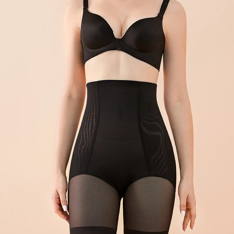 Breathable Hip Lifting Energy Stone Quantum Buttock Toning Slim Belly High Waist Boxer Belly Pants