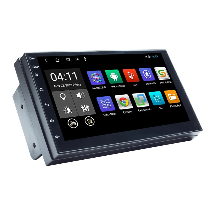 Xonrich Авто Android 11 Универсальный 7 дюймов 2 Din автомобильный DVD плеер радио Wi-Fi Gps навигации обоих концах для подключения внешних устройств к автомобильной