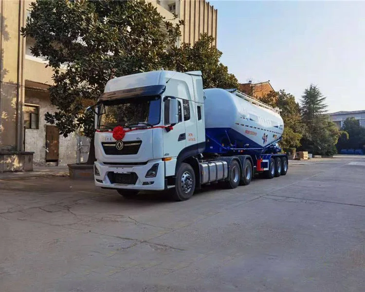 Natural gas tanker 49 tons semi-hung bulk cement truck