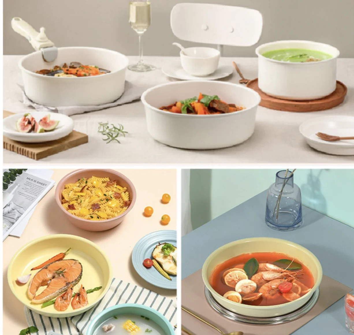 creator cookware set with  Removable Handle