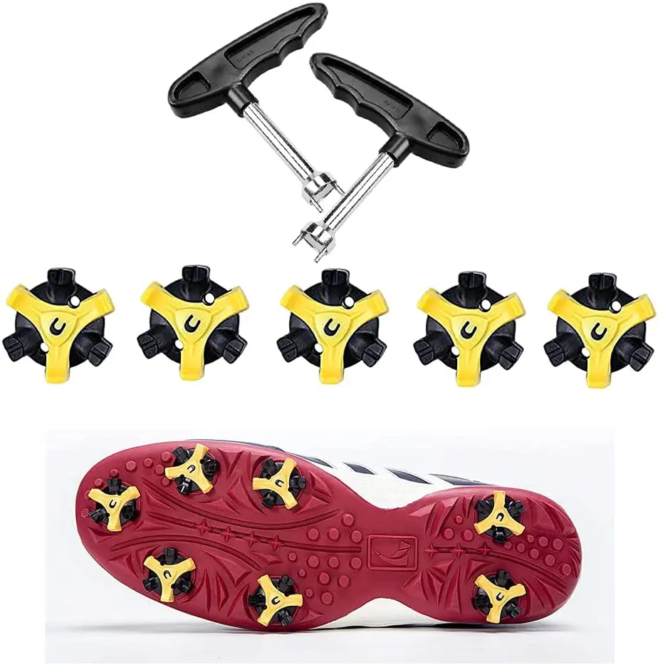 Spikes for Golf Shoes Metal Thread Screw Replacement Golf Cleats Fast Twist also Suitable for Cricket