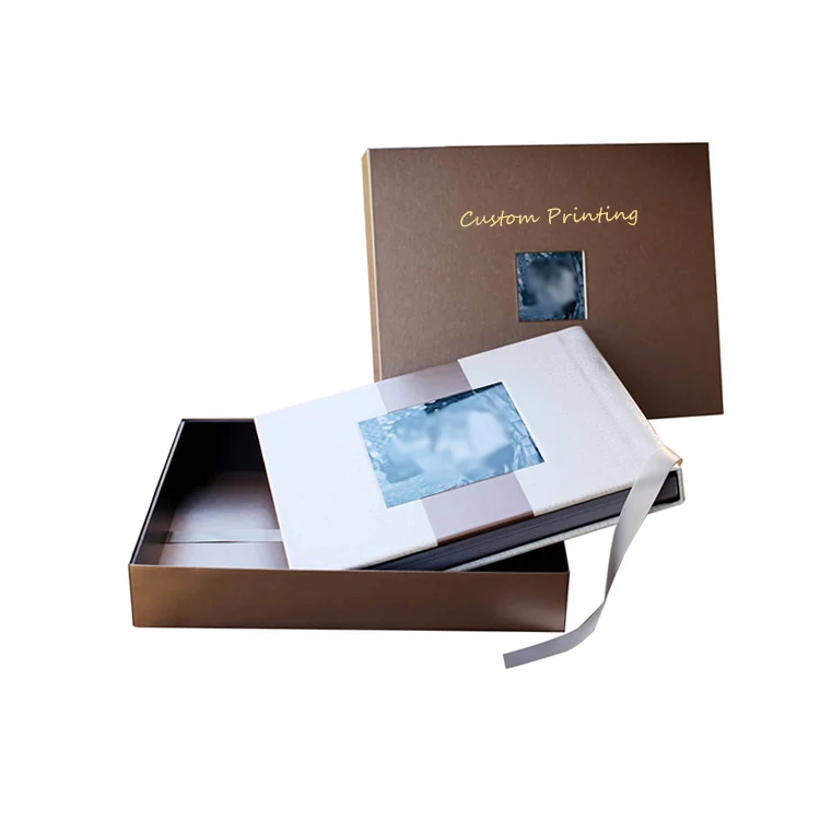 Factory customized wholesale wedding photography prssentation photo alum box