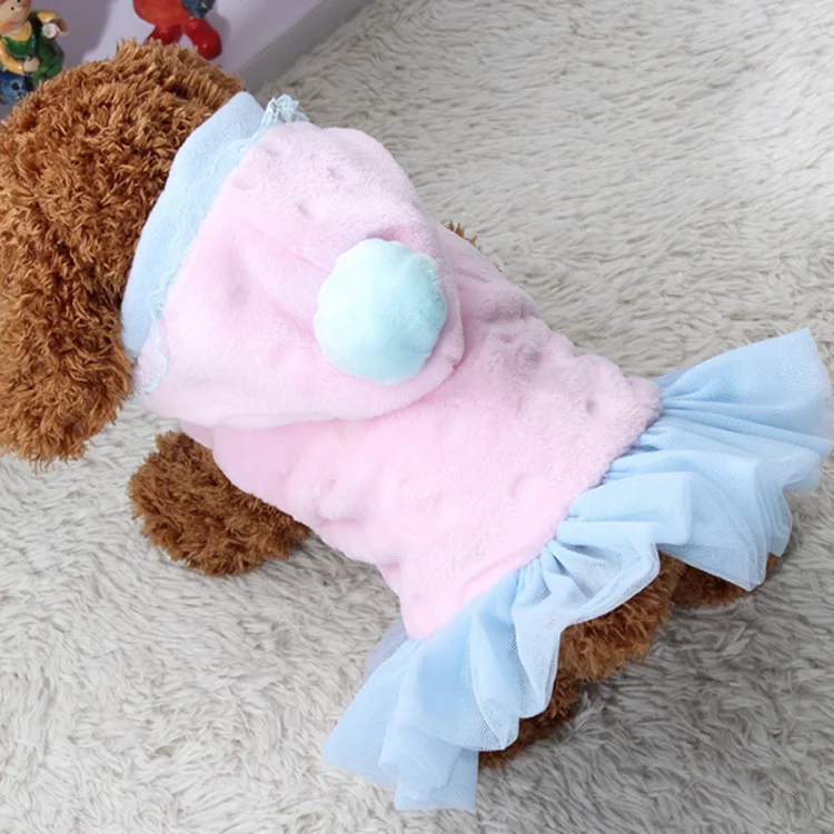 Wholesale soft touch pet outfit apparel coat affordable small girl dog clothes cheap free shipping