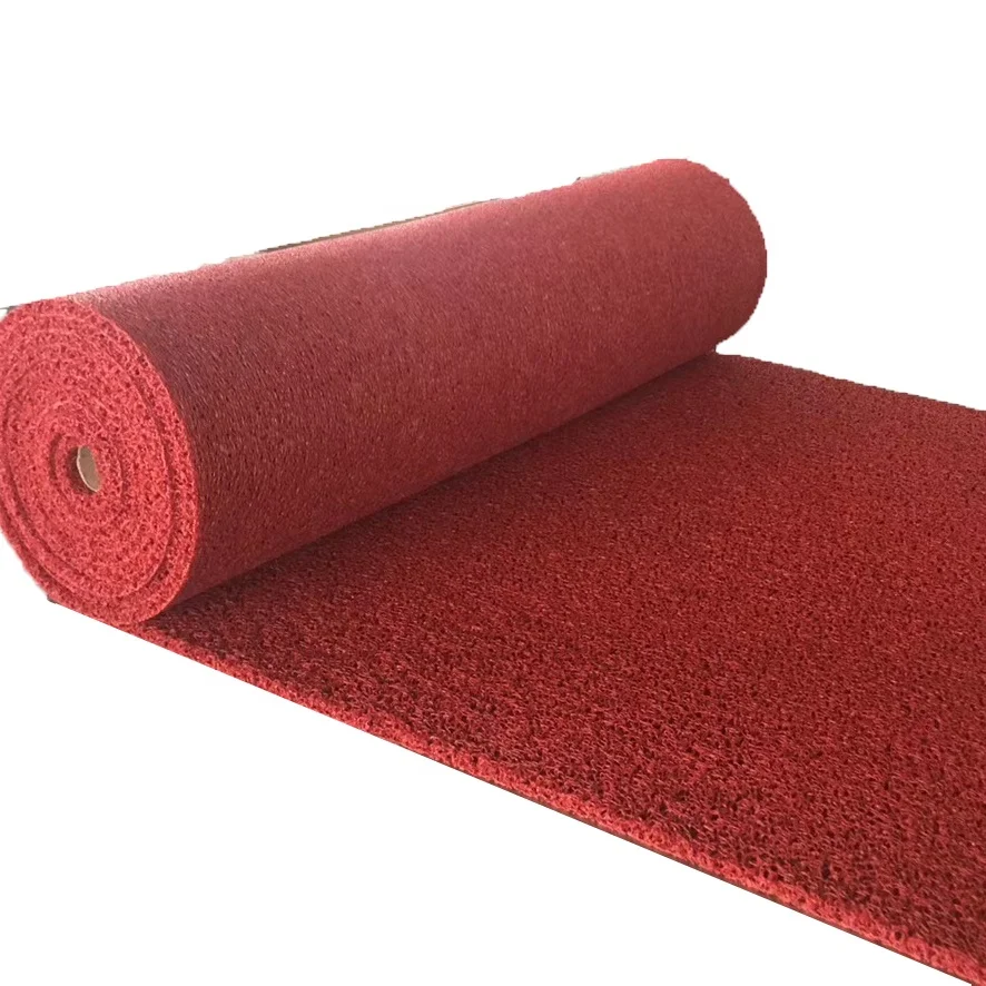 Pvc Coil Heavy Duty Carpet Vinyl Pvc Spaghetti Mat Roll With Waterproof Outdoor