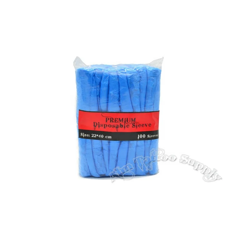 Hot Sales Disposable Blue Oversleeve Waterproof Arm Sleevs Cover with Elastic End for Arm Protection, 100pcs/Bag