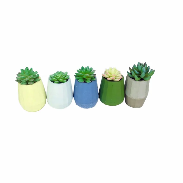Pots cement Planter With Tray Resin Concrete Planters Clay Glazed Plan Flower Pot