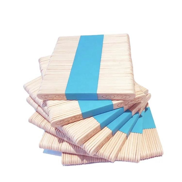 Hot sale disposable food grade wooden ice cream stick can be customized birch ice cream sticks