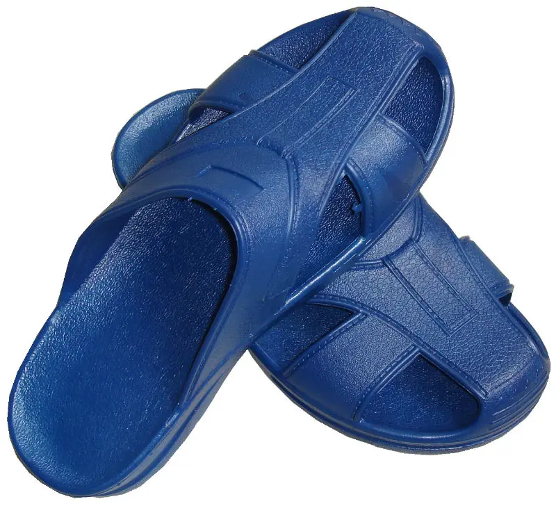 Top Quality Blue white SPU material laboratory work cleanroom antistatic ESD slipper esd conductive safety shoes
