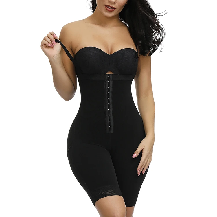 Classic Black Detachable Straps Smoothing Hook Plus Size Slimming Tummy Control Slimming Women Body Shaper Corset