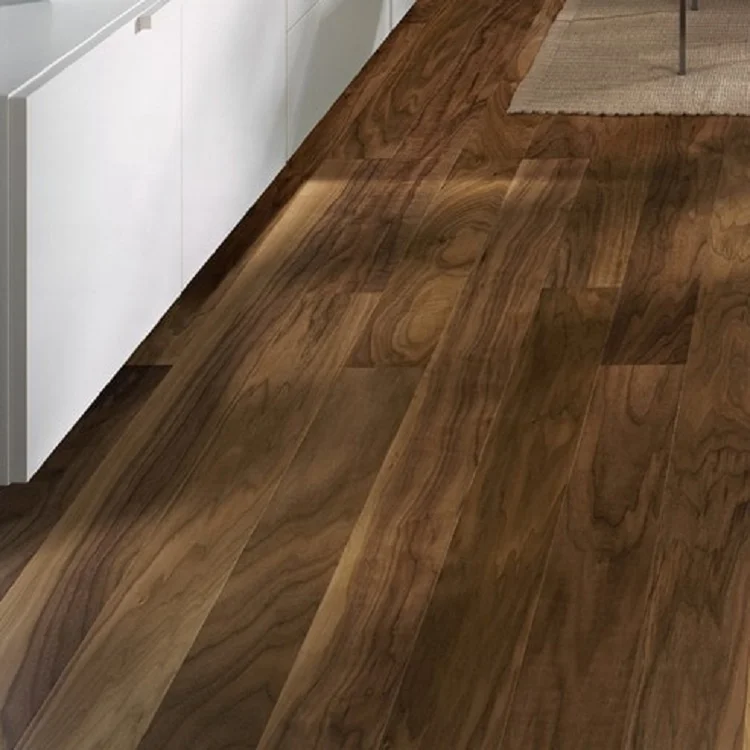 
Moca Smooth Solid Wooden American Walnut Flooring 