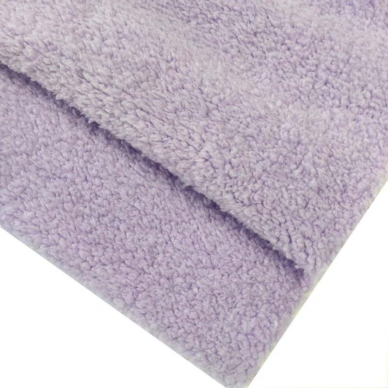 fluffy warm soft berber sherpa fleece fabric pet dog Cats 100% premium blanket sweater fleece fabric