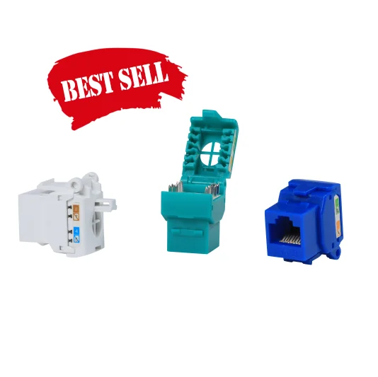 Cat 6 Network Connector Cat6 UTP RJ45 Toolless Keystone Jack