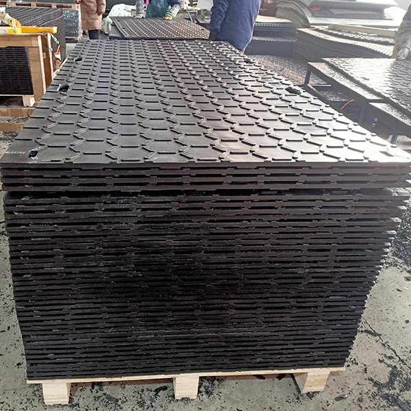 UHMWPE HDPE для временной сборки, дорожные коврики для экскаватора, болотный напольный коврик
