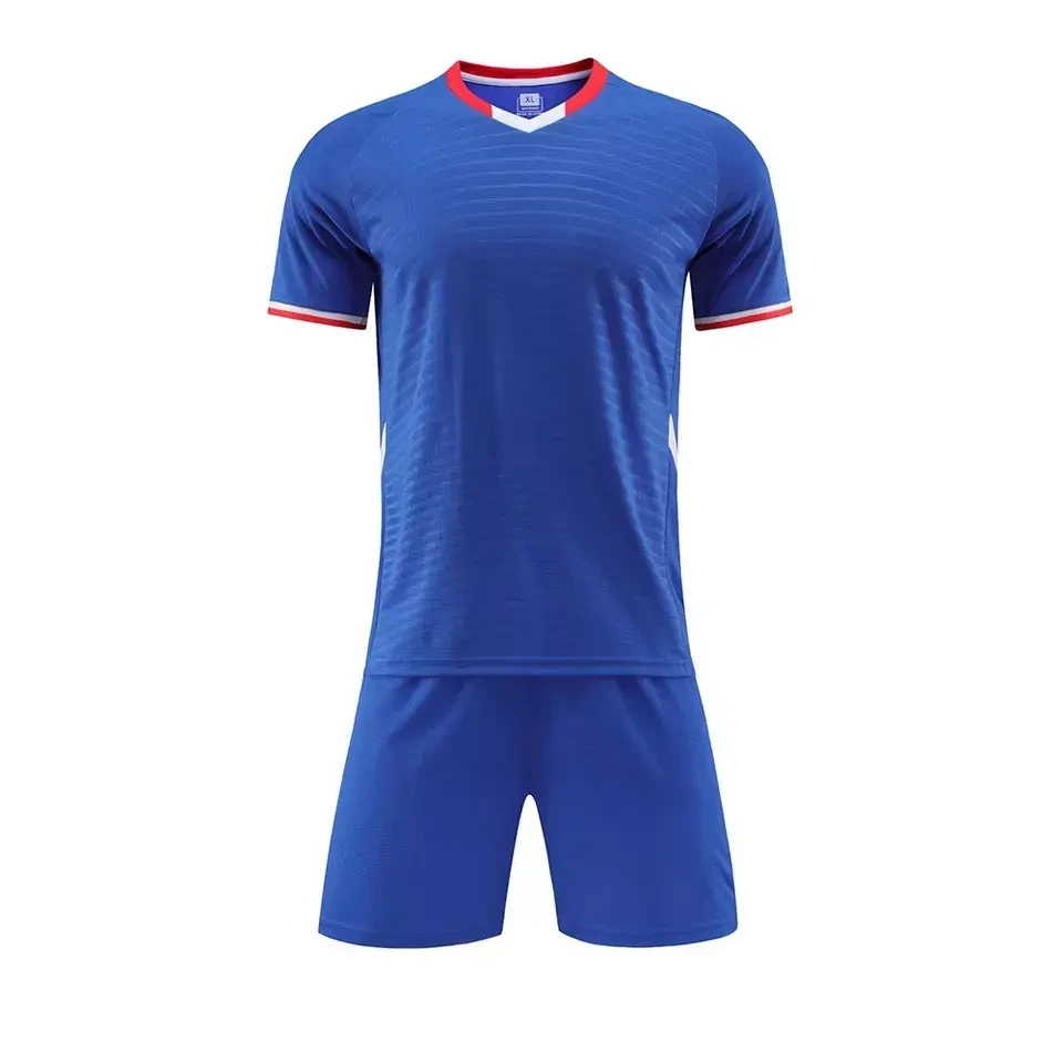 New Arrival Factory Soccer Uniform High Quality Polyester Breathable Football Jersey