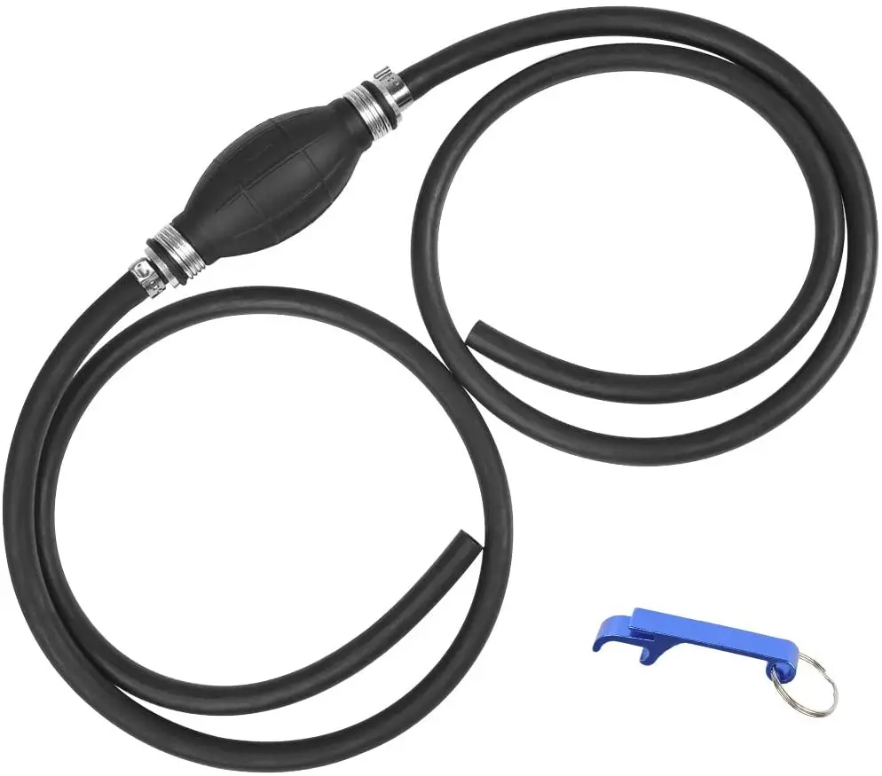 8 mm manual pump 2 m suction pump, manual pump diesel, general manual fuel transfer pump (black)