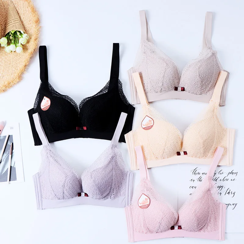 New Self Adhesive Women Front Buckle Palm Silicone Bra with Shoulder Strap Dress Black Plain