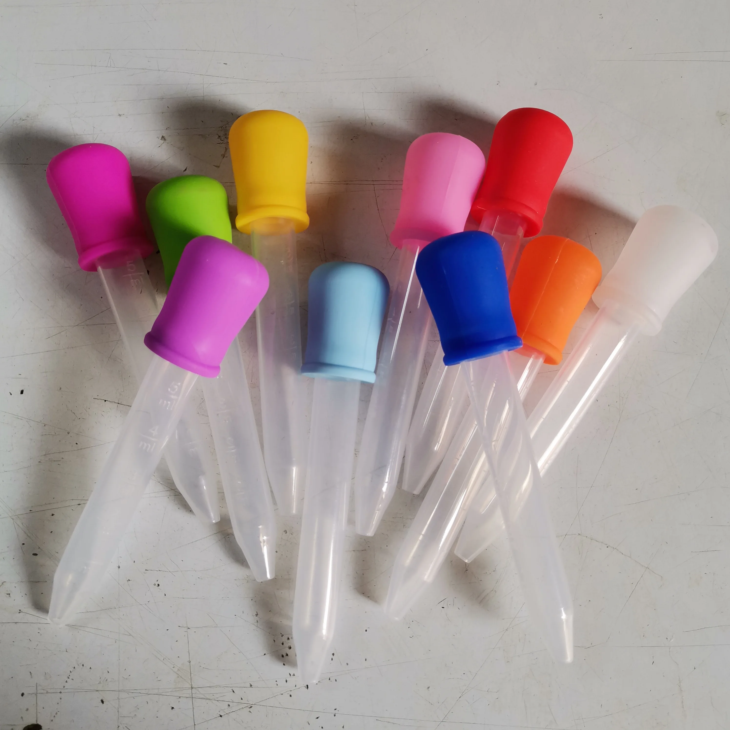 Clear Baby dropper medicine feeder Liquid Droppers Silicone 5 ml Liquid Medicine Eye Dropper With Bulb Tip For Kids