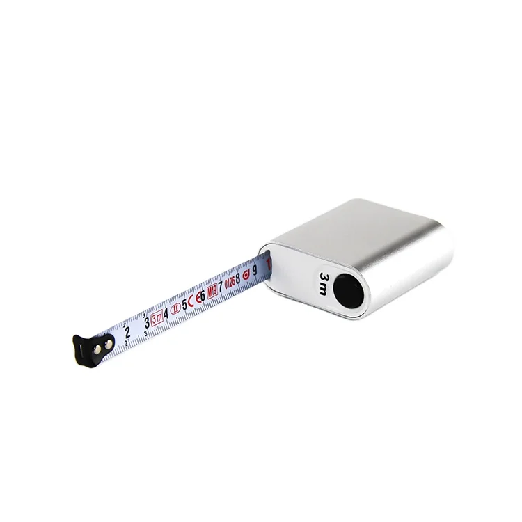 Steel Tape Measurement Tools Mini Aluminium Case Tape Measure Stainless Steel Auto Lock Measuring Tape