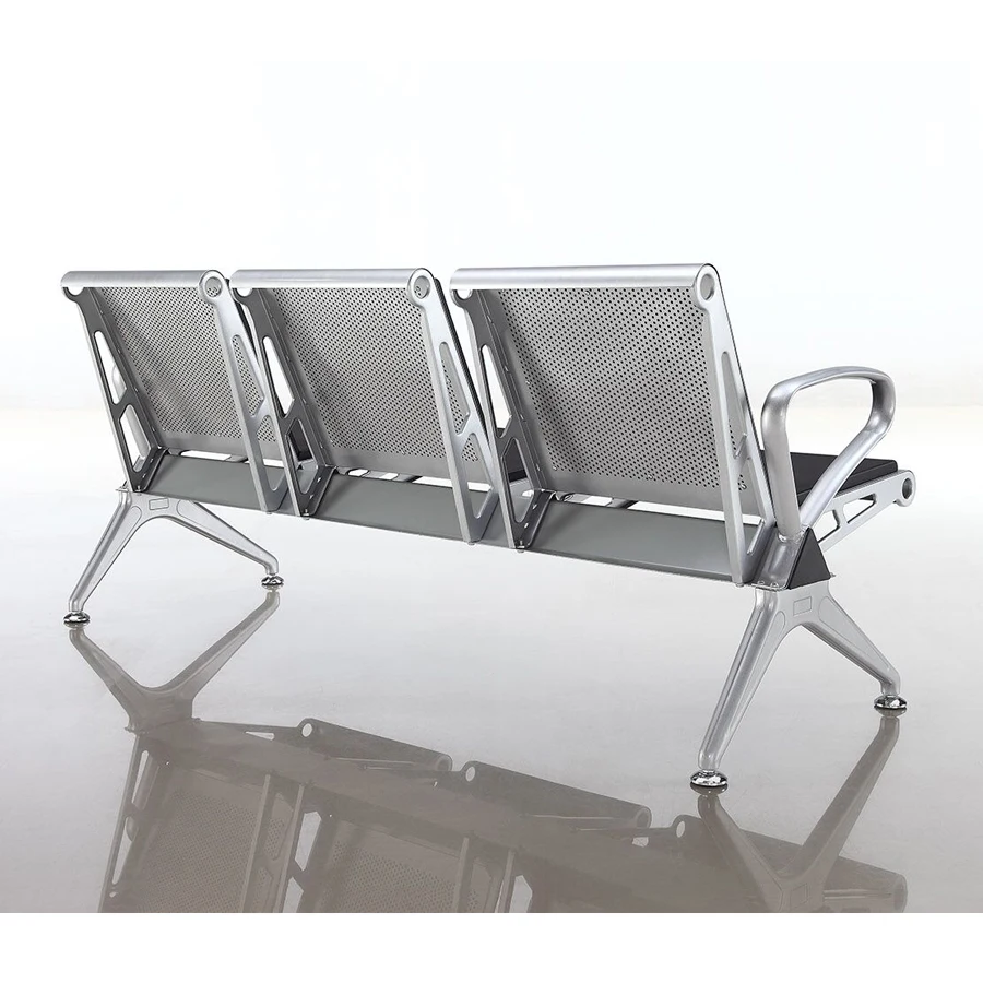 3-seater Public Waiting Chair Hospital Chair Hospital Furniture for Hospital and Air Port Commercial Furniture Contemporary Foam