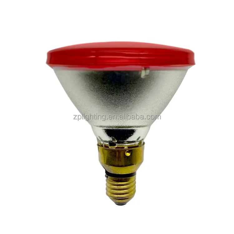 Red 150W High-Temperature Flame Seal PAR38 Type G Infrared Heat Lamp for Physiotherapy IR Lights Product