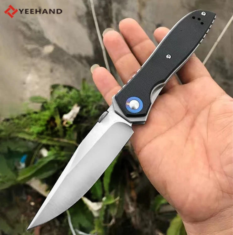 New fashion outdoor edc g10 handle survival knives tactical folding knife