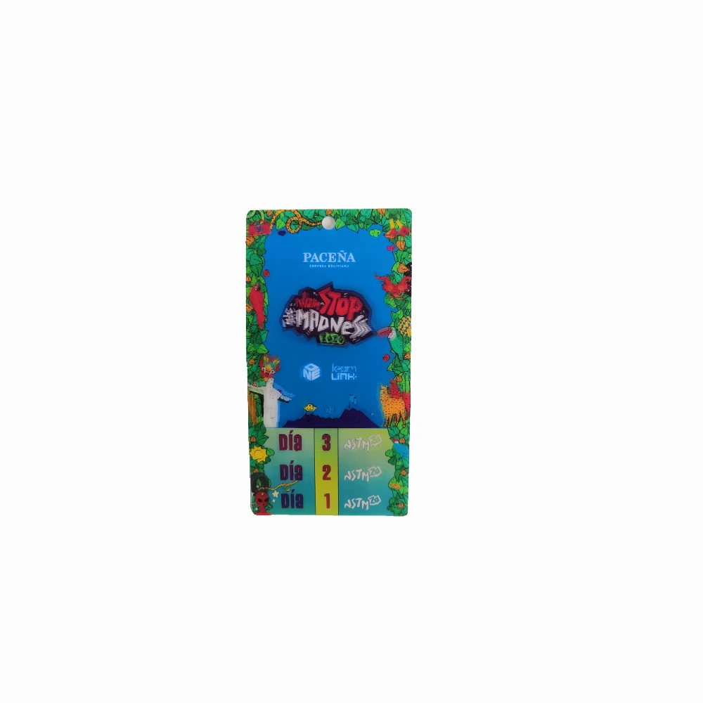 
New fashion oem accept 3D lenticular tickets book 