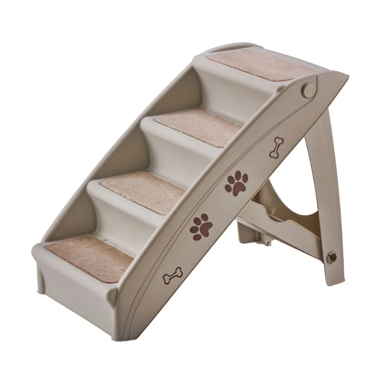 Four Step Pet Steps Stairs Indoor Foldable Pet Stairs Dog Stairs for Bed