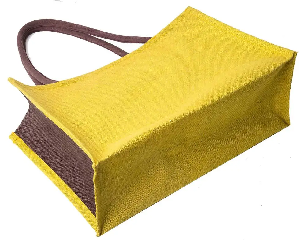 Custom Logo Printed Eco Recycle Natural Foldable Reusable Jute Burlap Linen Shopping Tote Bag