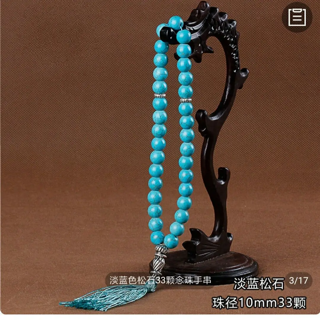 Hot selling 33 Jade Agate Crystal Muslim Rosary Bracelet Bracelet Jewelry crystal Muslim Rosary Beads
