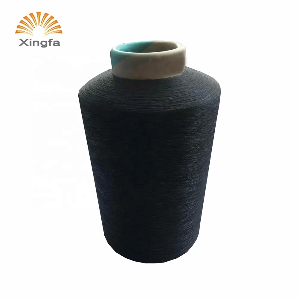 Factory supply 70D black and white spandex covered acy 150/144 yarn