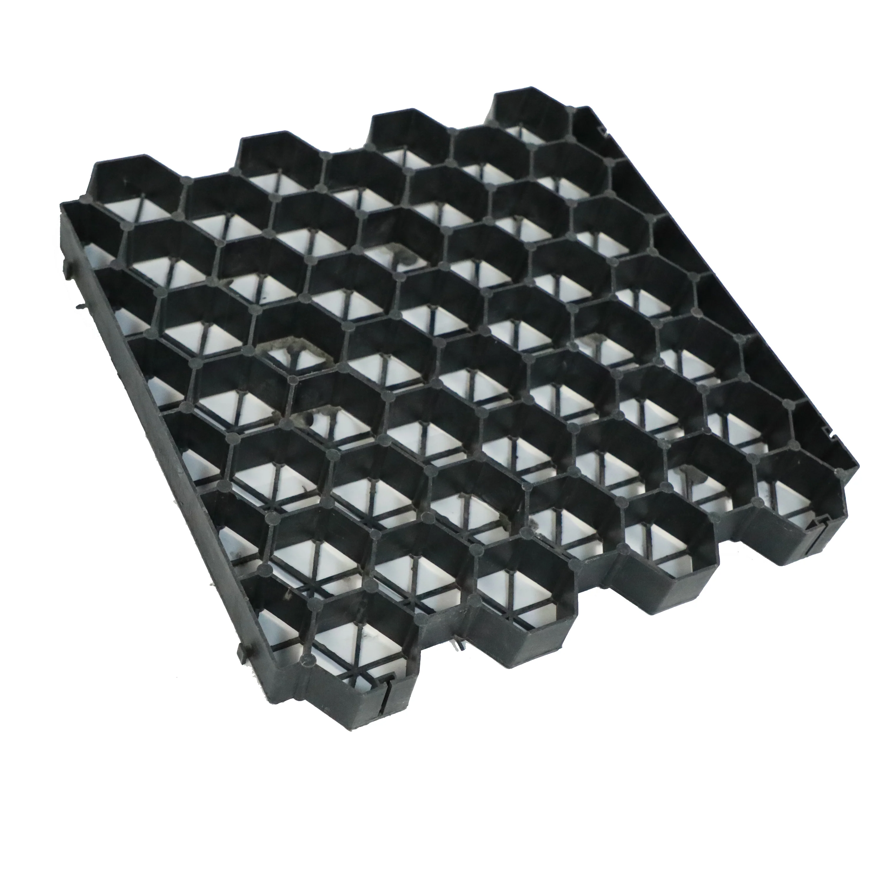 Black Flat Surface Plastic Geogrids Driveway Gravel Stabilizer Grid
