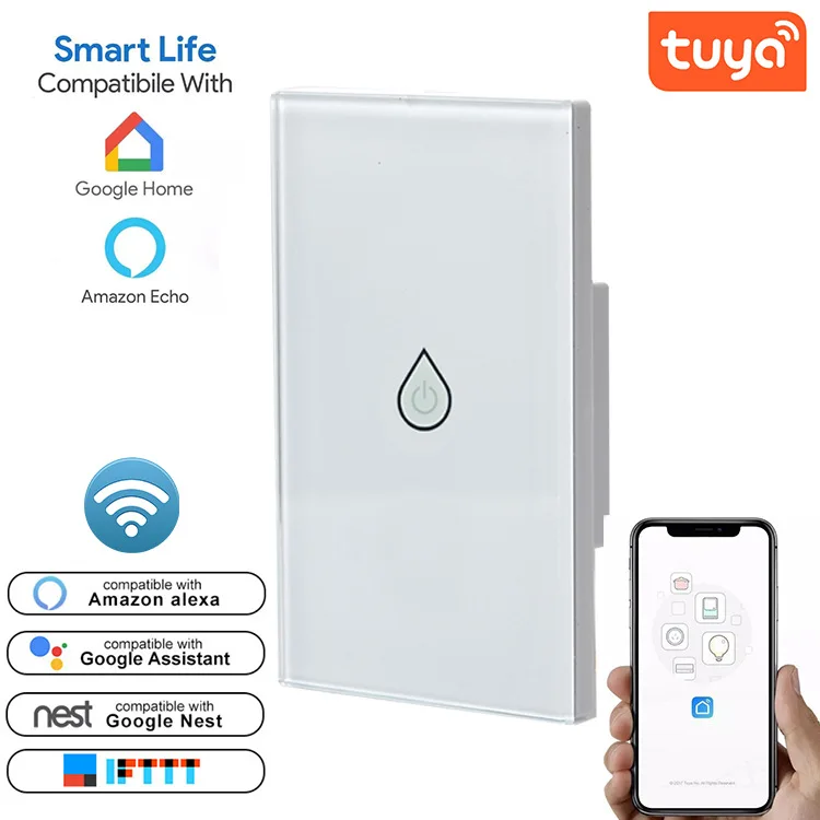 
smart American water heater switch 120 type wifi smart water heater touch switch 