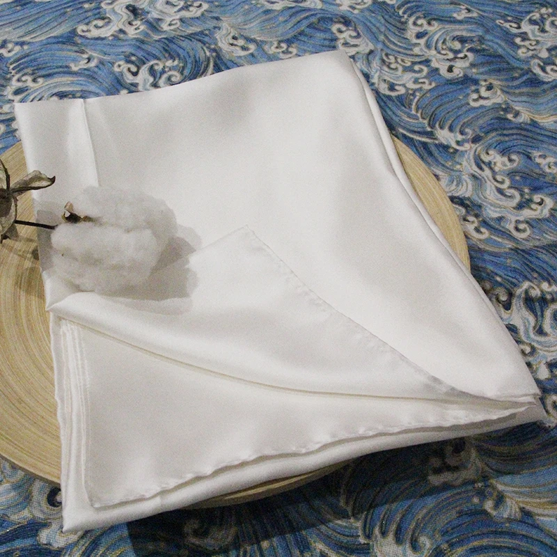 Индивидуальный 42*42 см, принимаем заказ, детский женский носовой платок с принтом, 100 Шелковый носовой платок из Твила тутового шелкопряда