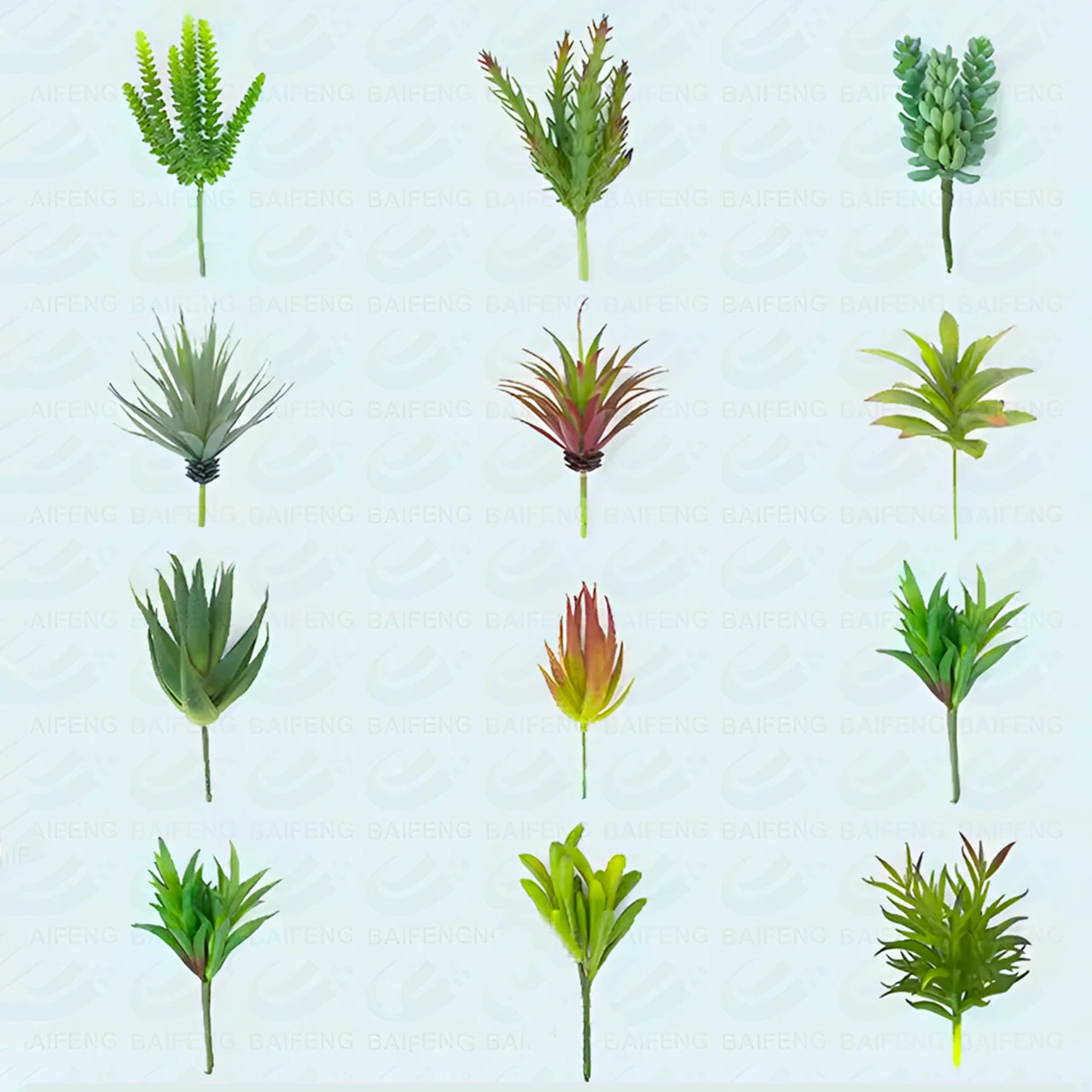 wholesale good price assortment home garden decoration flowering arrangement mini unpotted artificial succulent plants  for sale