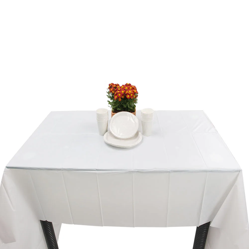 
cheap solid color pe table cover 