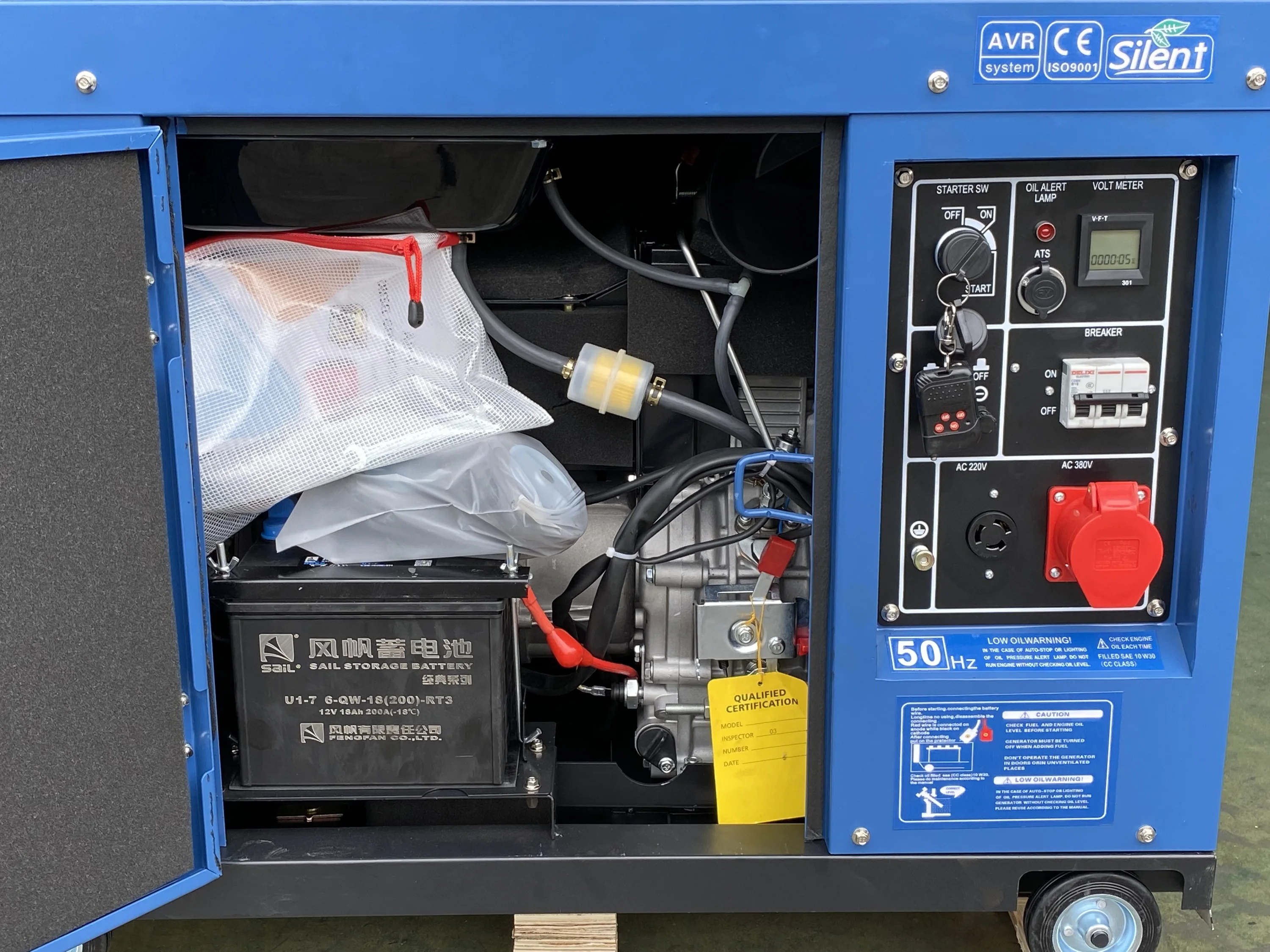 LETON 230V 50Hz diesel generator sets 10kw single phase air cooled silent type diesel generator 10kw generator