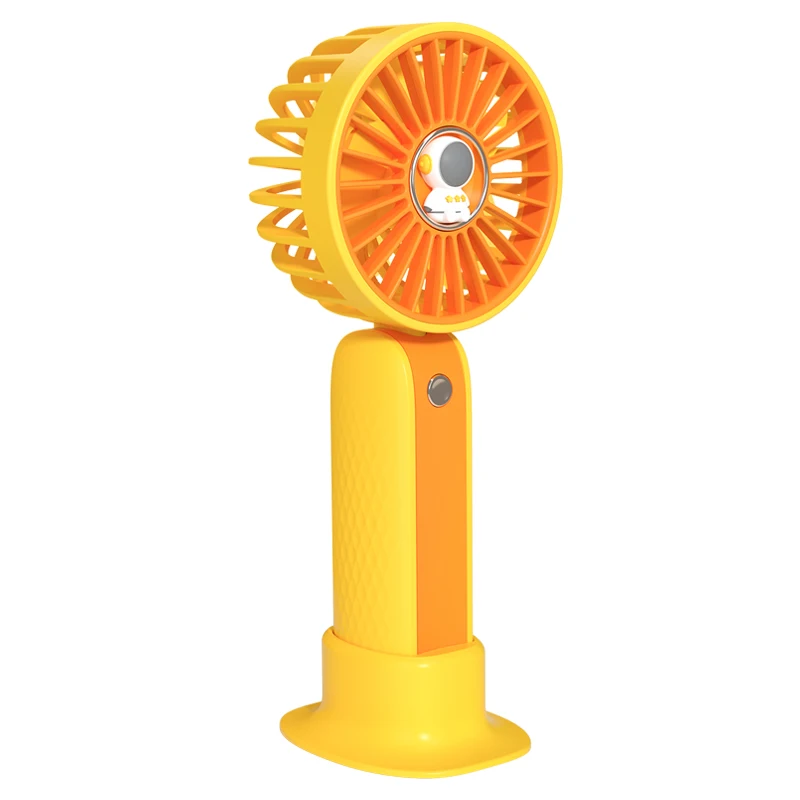 2022 Pocket Portable Handheld Fan with convenient base desktop Can USB Rechargeable mini fan RK-C100