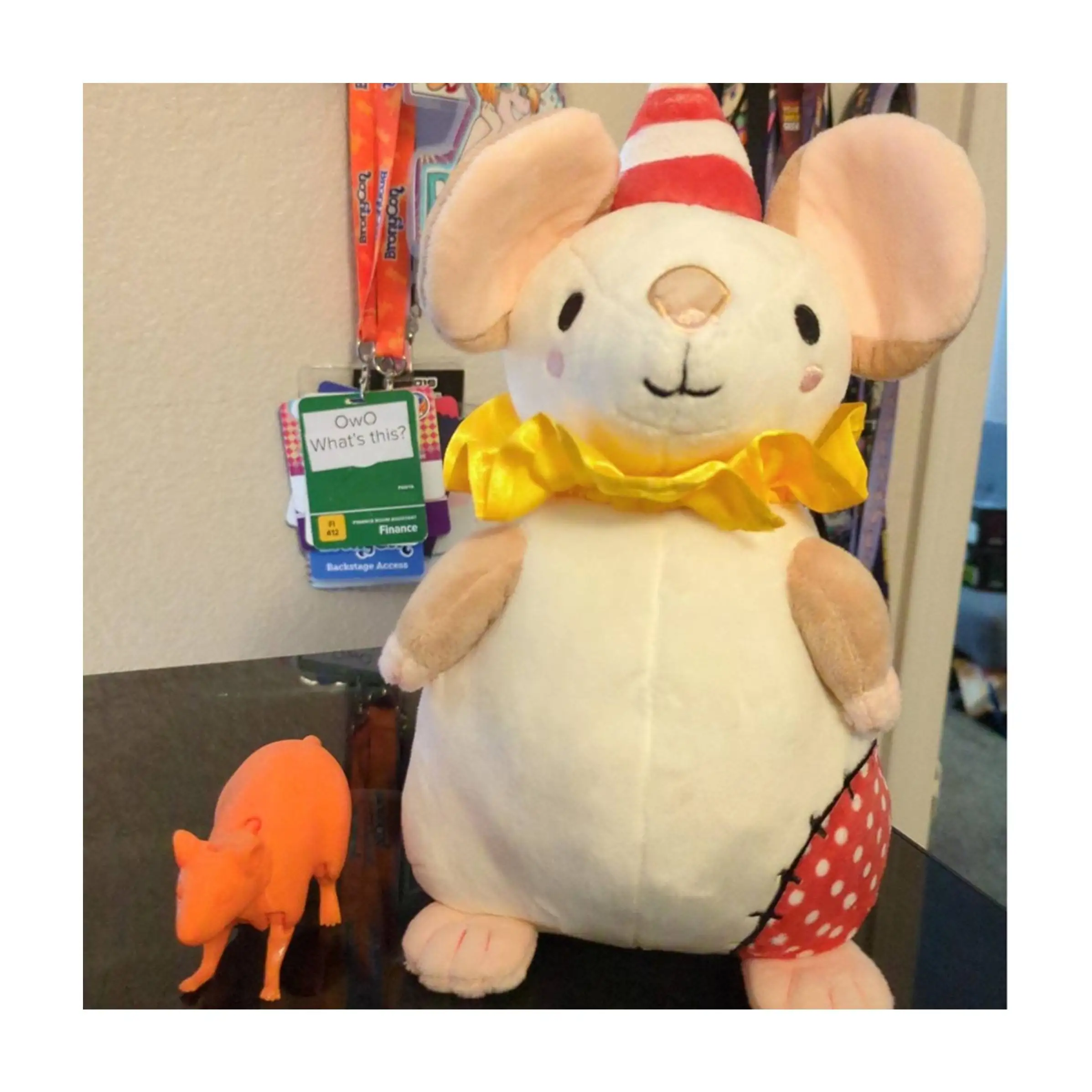 Customizable Plush Animal Doll Cute Mouse Realistic Holiday Gift Standing Mouse INS Style 27.5cm Height