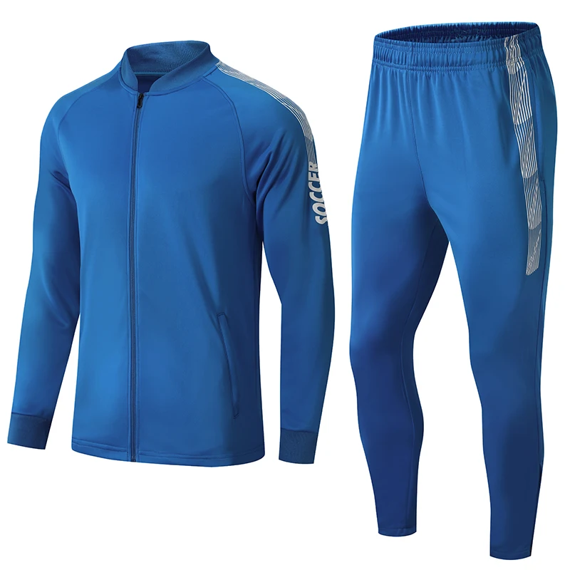 High Quality Kids  Custom Blank Tracksuits For Men Sets Sport Soccer Running Training Jogging Gym Wear Men