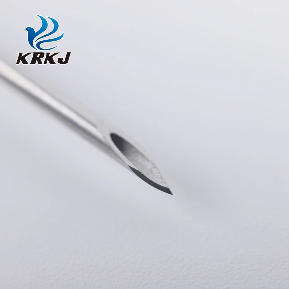 CETTIA KD405 round hub design luer lock hypodermic cattle syringe needle reusable stainless steel for pigs