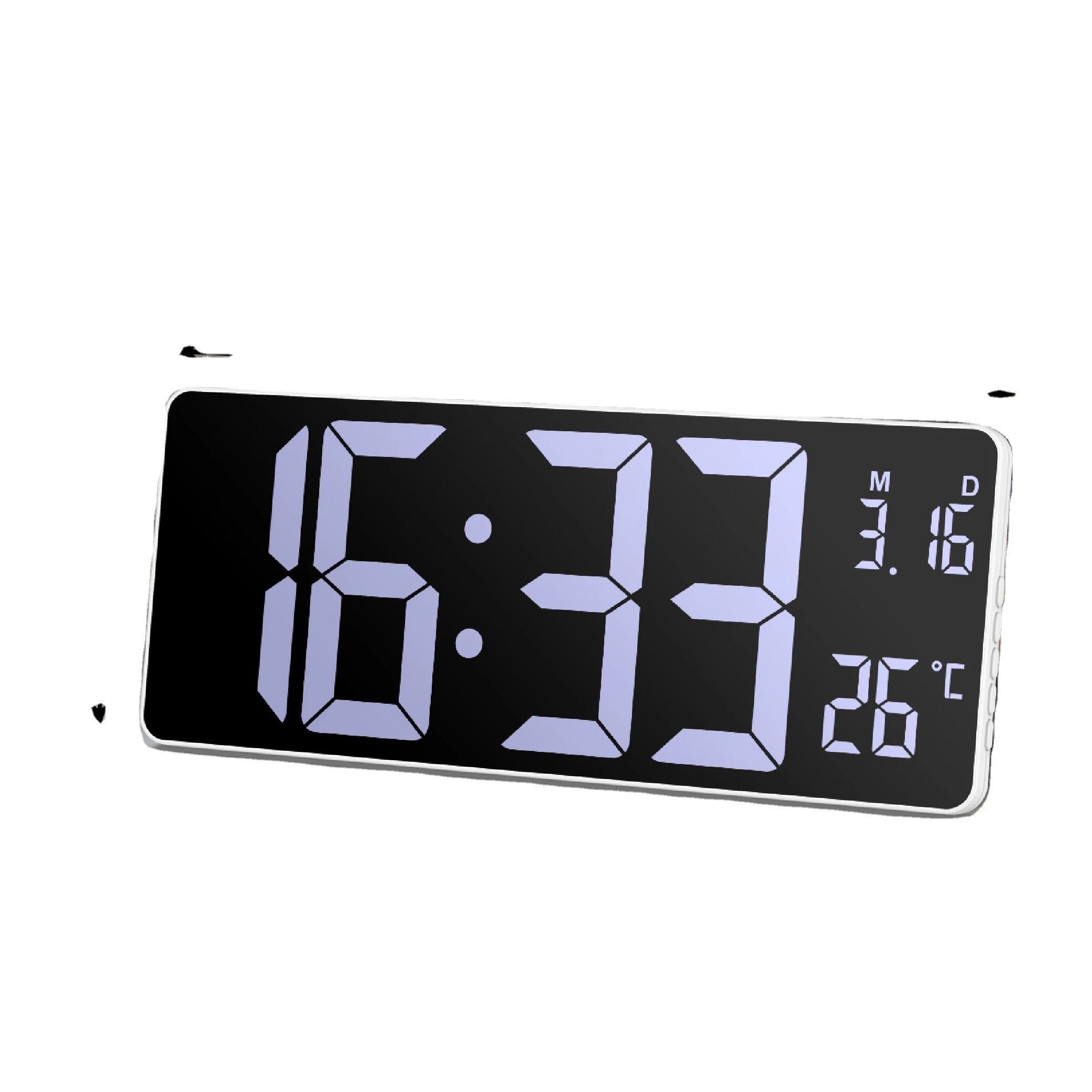 ЖК-дисплей AM FM BT с USB-зарядкой, цифровой Настольный FM-радиоприемник с будильником