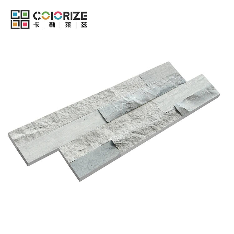 Honed/Split Gray Marble Culture stone Wall Cladding 350x150x10~15mm Villa staircase Culture stone wall Clad decoration